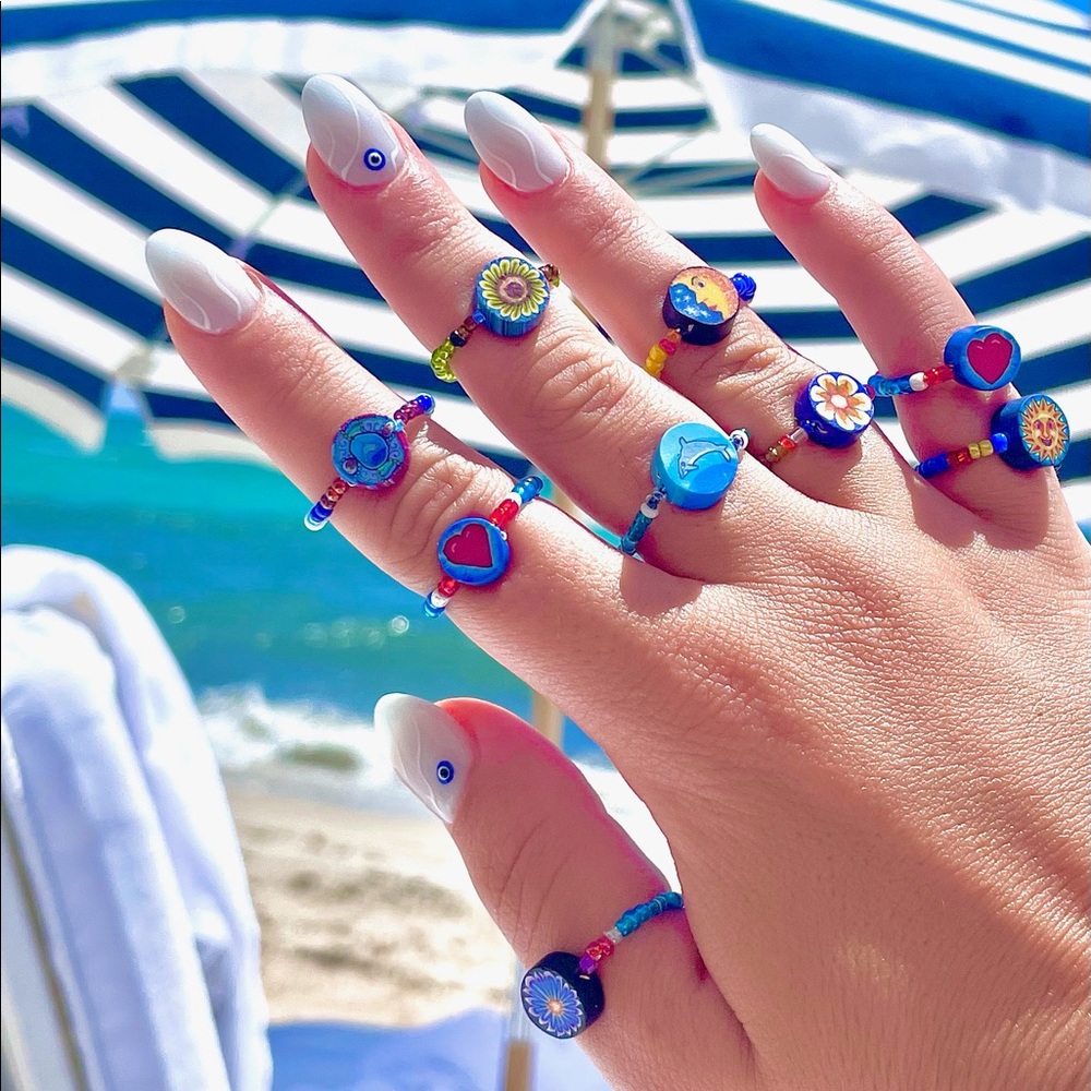 Beaded Clay Rings - Picture 4 of 4